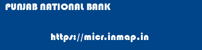 PUNJAB NATIONAL BANK       micr code